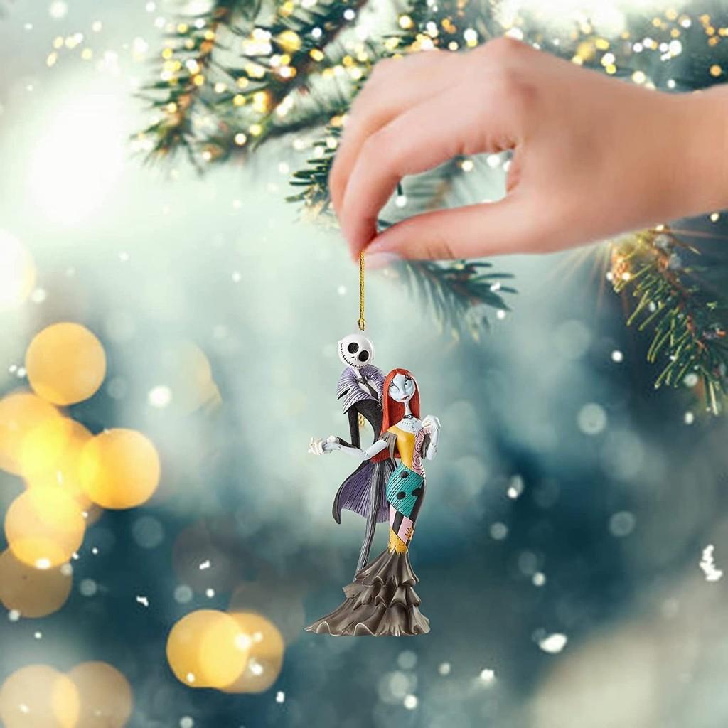 Vibrant Burton Tim Nightmare Before Christmas Acrylic Decoration Set With Jack Friends And