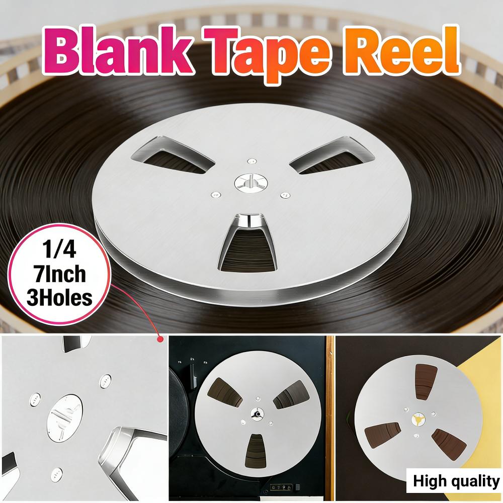 1/4 7 Inch Empty Tape Reel Aluminum Alloy Replacement Opening Machine Part for TEAC Universal for Reel To Reel Tape