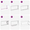 Ventana de Sótano RISOR 110 x 60 cm PVC y Vidrio Blanco