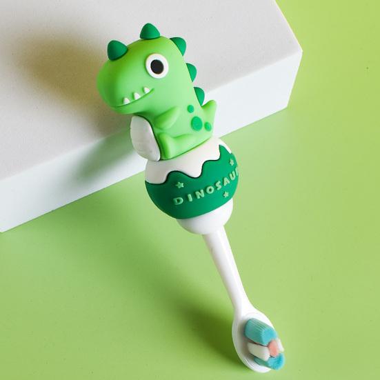 Praktický dětský zubní kartáček, opakovaně použitelný lehký dinosaurus