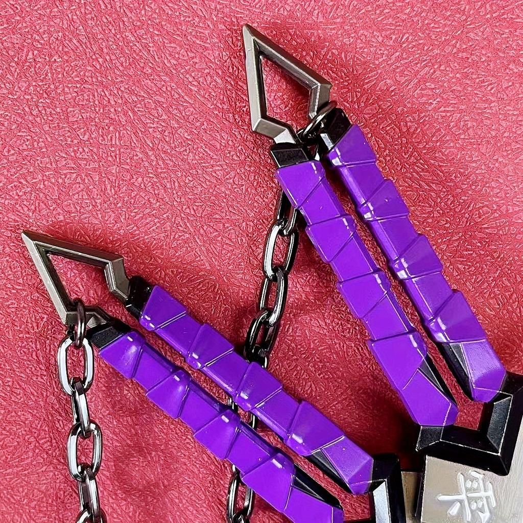 6.3inch Valorant Katana Anime Cosplay Kunai Metal Ninja Star Knife Sword Real Size Japanese Katana Original Samurai Sabre Toy