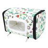 Winter Warm Bird House Cotton Hanging Hammock Bird Sleeping Bed Cage for Budgies Parakeets Cockatiels L