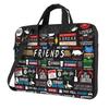 Bolsa de Ombro para Laptop com Estampa do Central Perk de Friends, Compatível com Laptops de 13/14/15,6 Polegadas, Capa Protetora para Netbook PC