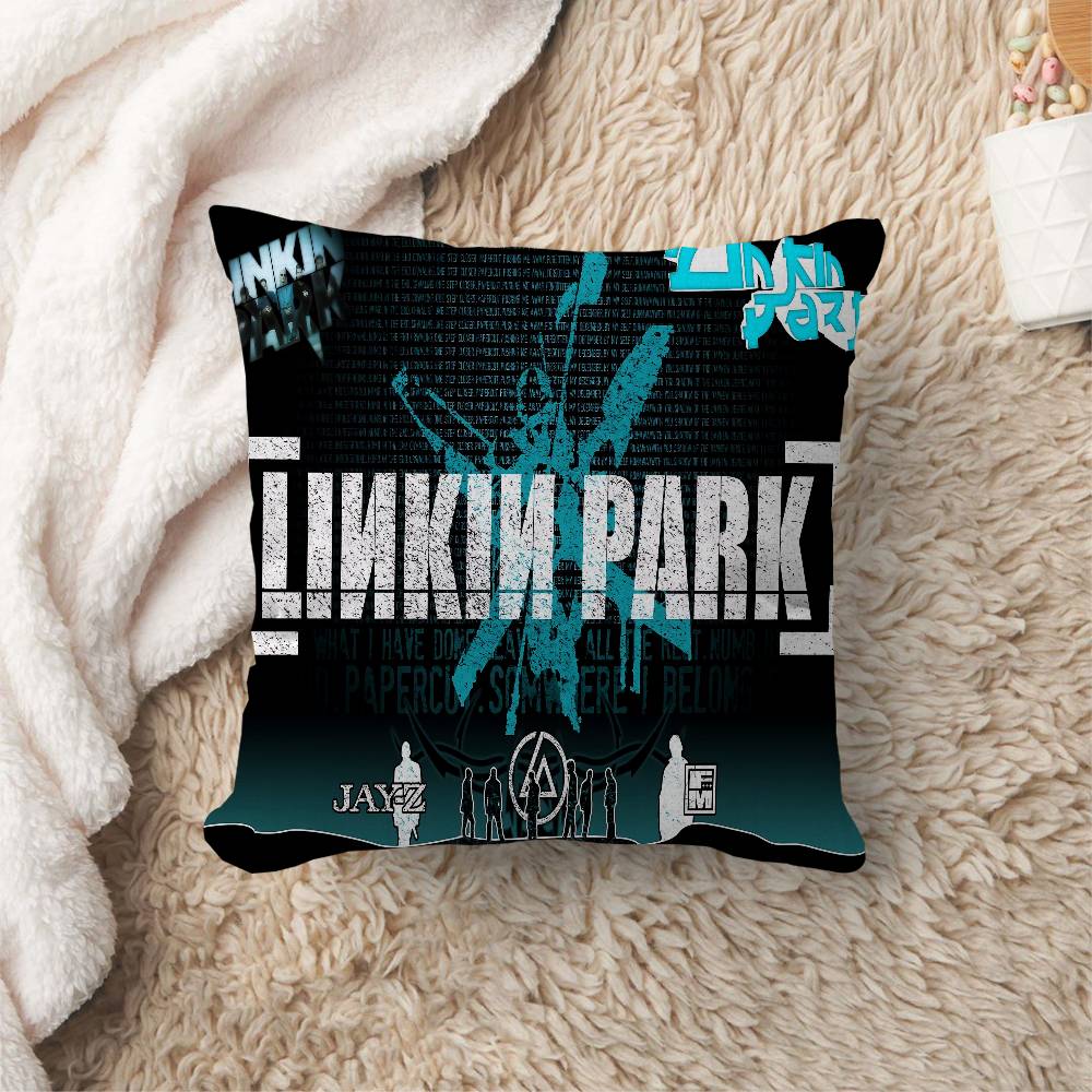 Band L-Linkin Cool P-Park Cushion Cover Inches Farmhouse Decor Home Throw Pillow Covers For Couch Decorations