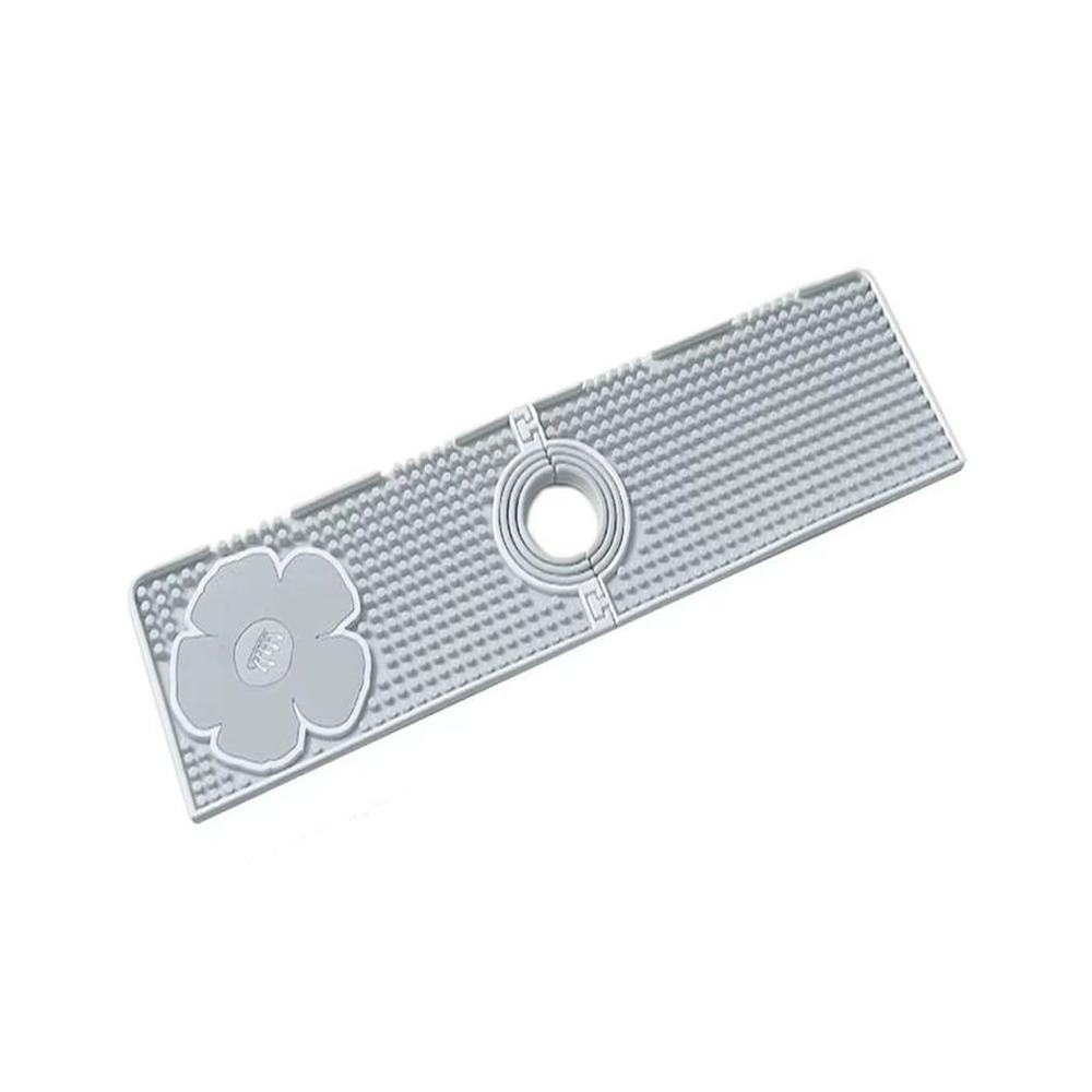 Silicone Faucet Drain Pad Splash Proof Anti-slip Sink Splash Guard Flexible Foldable Countertop Storage Tray Bathroom