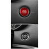 Real Hard Carbon Fiber Sticker For Kia Stinger 2019 2020 2021 2022 2023 Car Start Engine Stop Button Cover Interior Trim