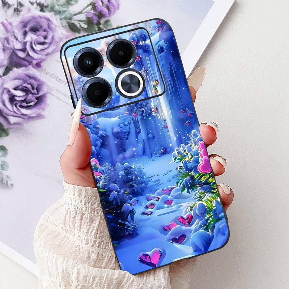 For Infinix Note 40 5G Case X6852 New Luxury Painted Cover Soft Silicone Phone Case For Infinix Note 40 Pro Plus Note40 4G Shell