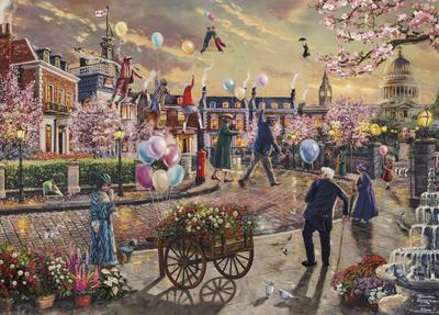 Ceaco Thomas Kinkade Disney Mary Poppins Returns 1000 Piece Jigsaw Puzzle - - - -