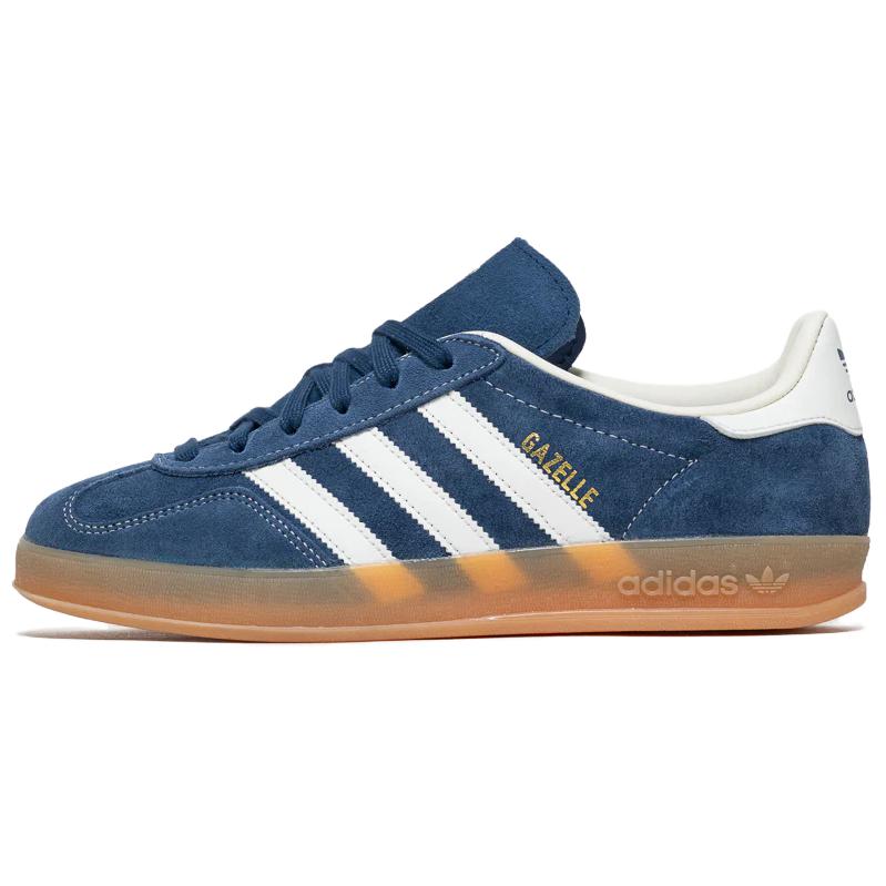 

adidas Gazelle Indoor Night Indigo Men Sneakers Blue Off-White Gold-Metallic JQ8393 44⅔