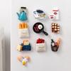 Simulation Magnetic Cooking Refrigerator Note Holder Fridge Magnets Board Stickers Message Sticker