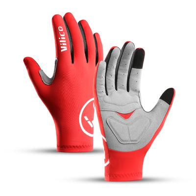 Gants de cyclisme en gel pour écran tactile, longs doigts complets, demi-doigts, pour le sport, le VTT, le vélo de route, l'équitation, la course, pour femmes et hommes