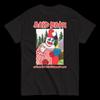 Camiseta de Algodón Unisex de Manga Corta con Cuello Redondo Baño Ácido Cuando se Rompe el Hilo del Cometa