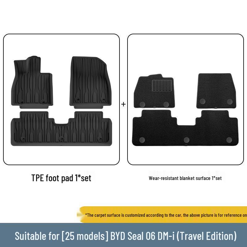 24-26 BYD Seal 06 DM-i TPE Waterproof Floor Mats & Trunk Liner