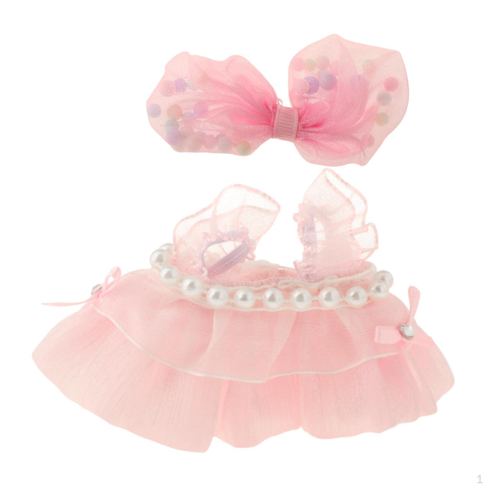 Очаровательный комплект юбок с подвязками для кукол ростом 6 дюймов синий — фото 9