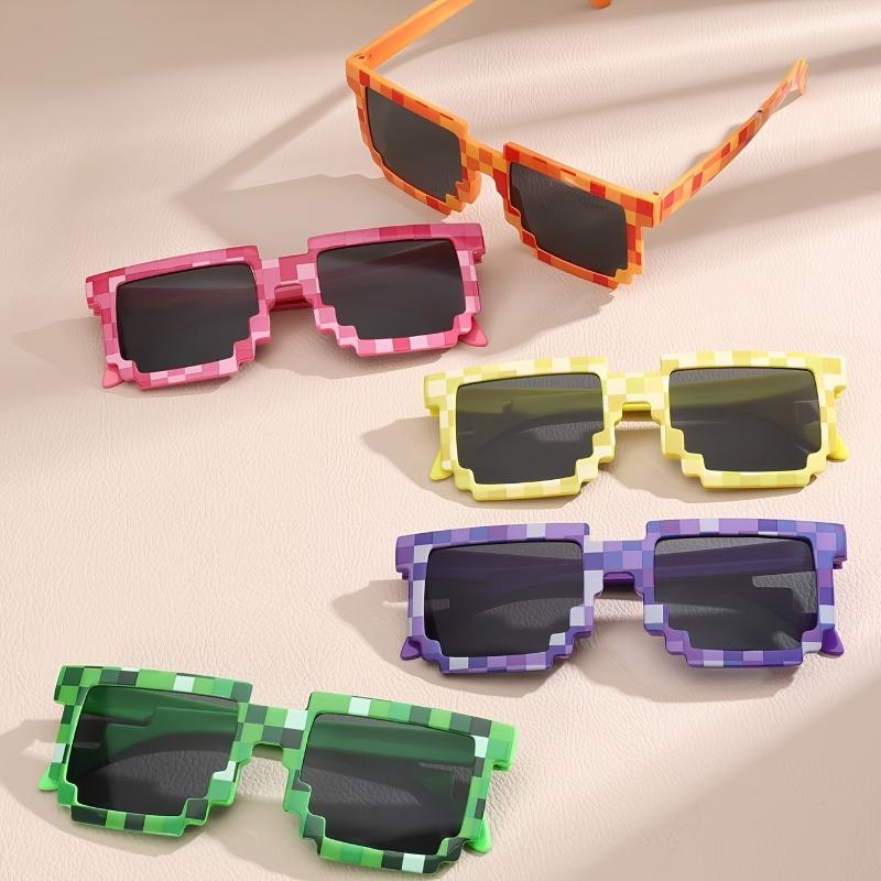 5 Pairs of Colorful Cute and Cool Fashion Glasses for Men and Women - Suitable for Parties, Pranks and Gatherings