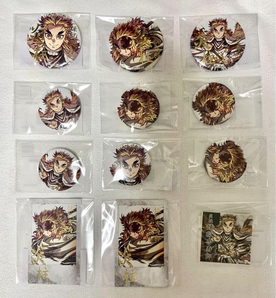 [USED] 12-piece set of Demon Slayer: Kimetsu no Yaiba interlude art book "Flaming Pillar" Kyojuro Rengoku WEBSHOP lottery