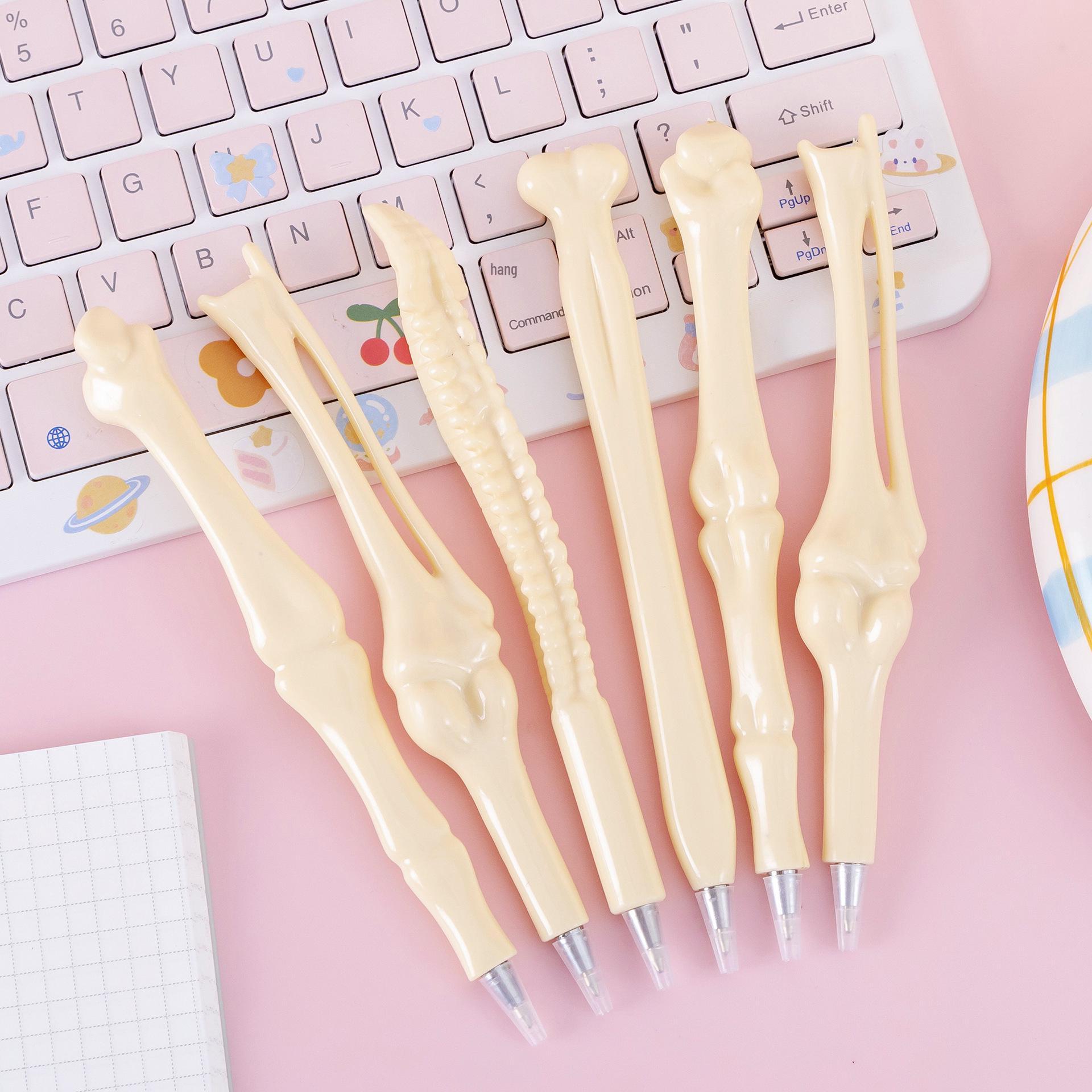 

Креативная шариковая ручка в форме косточки: Уникальные, милые, антистрессовые канцелярские товары для студентов Bullet 0.5 mm