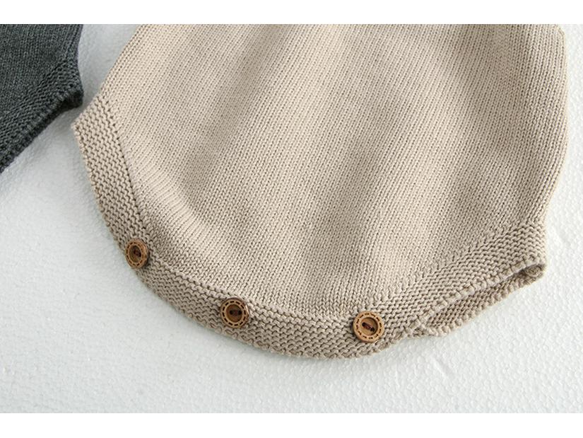 Unisex Baby Crawling and Toddler Clothes: Long-Sleeve Sweater Romper