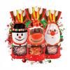 Christmas Bag for Bottle Gift Santa Snowman Bag RED GIFT