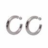 Silver Metal Hoop Earrings 2026 New Popular Style High-End Earrings Light Luxury Unisex Simple European and American Style Earrings