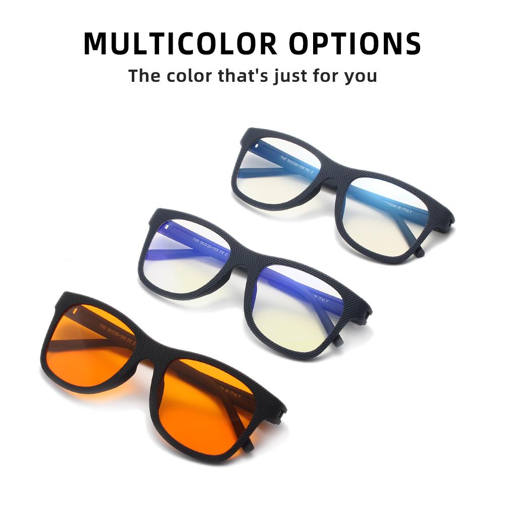 CARASUMA Men Women Blue Light Blocking Computer Glasses Rectangle Lenses Anti Blue Ray Eyeglasses Work Students Eyewear
