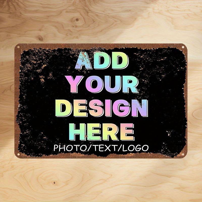 

pc D vintage bohemian metal wall plaque personalized text 20x30cm（7.8x11.8inch）