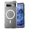 Pentru Carcasă de Încărcare Wireless Magnetică Puternică din Acril Pentru Google Pixel 8 Pro Google8 Google8Pro Husă Transparentă Rezistentă la Șocuri