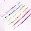 6PCS/lot Rainbow Color Headband Cute Girls Hair Band Crystal Long Elastic Hair Bands Headwear Hair Accessories