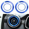 4PCS For MG ZS Air Outlet Cover Car-styling Interior Parts Circle Mouldings Chrome AC Frame Trim Decoration Accessories Auto