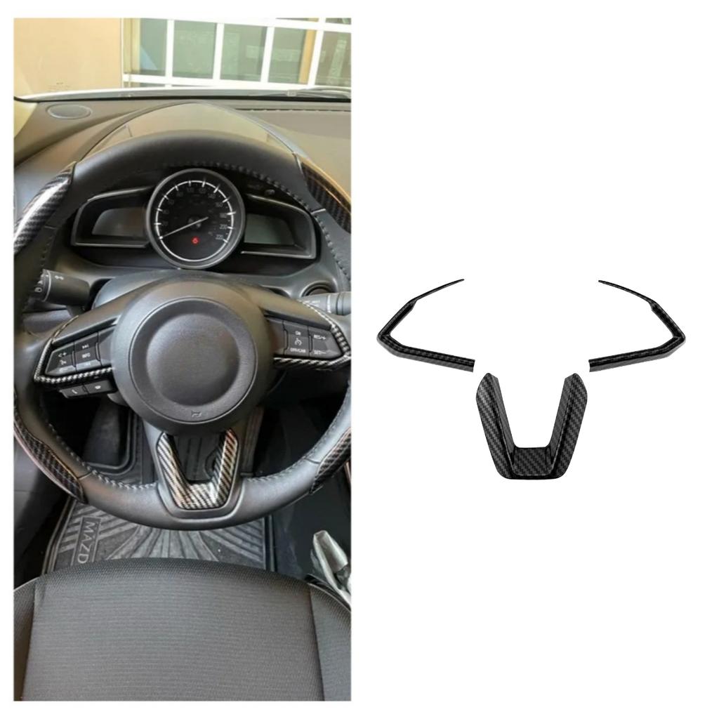 För Mazda 3 6 CX3 CX-3 CX-5 CX5 CX8 CX 9 Axela ATENZA 2017 2018 2019 3 st Bilratt Trim Paljetter Skydd Klistermärke