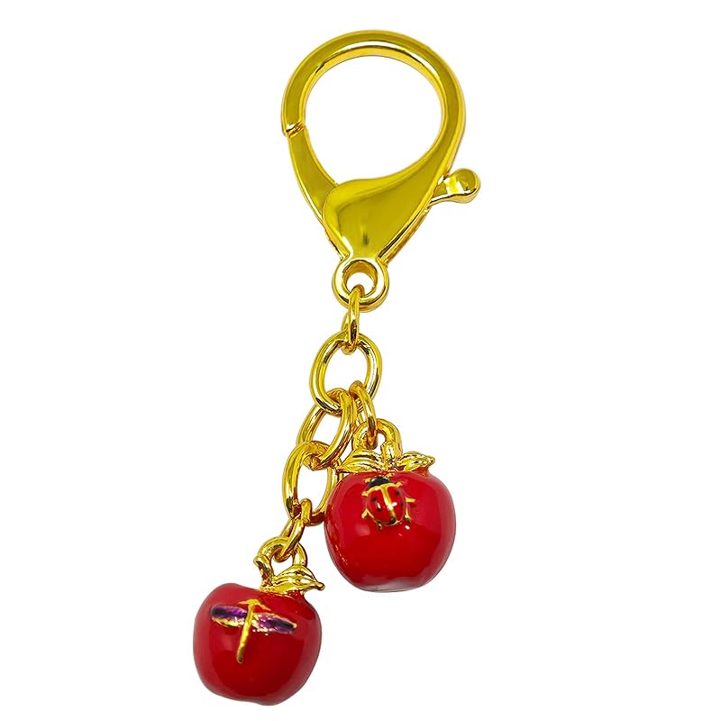 

[Isui] feng shui goods feng shui keychain key chain apple lucky charm amulet talisman good luck wallet chain alloy 8x1.2cm