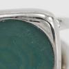Hermes Corozo Ring Silver/Green Metallic #5.6(US Size) 10.1g Women Used