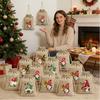 Gift for Her/Him 11/11pcs Pack Christmas Gift Wrapping Bags with Drawstring Closure, Suitable for Small Trinkets, Apples,Candies