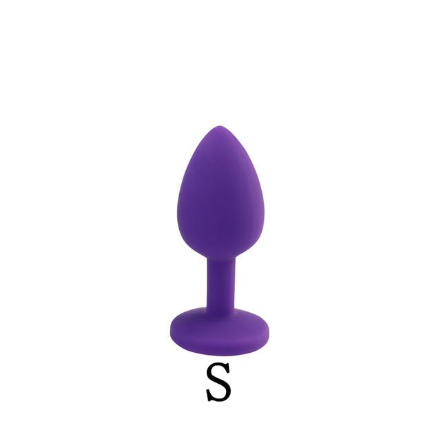 3Pcs/Set Safe Butt Plug With Crystal Detachable Jewelry Anal Plug Vagina Clitoris Vibrator Sex Toy