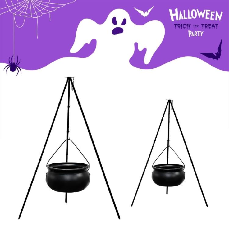 Witch's Brew Large Cauldron Decoration with LED Fire Effect