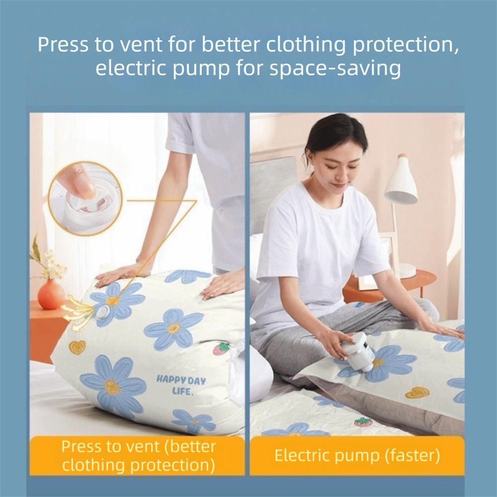 4PCS Space Saving Vacuum Storage Bag Large Capacity Clothes Moving Bag Quilt Organizer  for Home