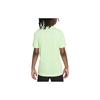 Nike Koszulka z krótkim rękawem Dri-FIT Legend w jednolitym kolorze z okrągłym dekoltem Casualowa Dziecięca Top Jasnozielona DX9537-376