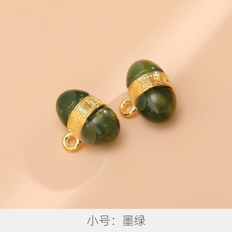 10Pcs Sweater Cardigan Buttons High-End Exquisite Metal National Style Bead Buttons High-End Tang Suit New Chinese Women'S Cheongsam Buttons