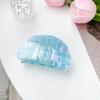 Bofeiya Summer Candy Color PVC Semicircle Hair Clip - Small Fresh Shark Clip for Stylish Updos