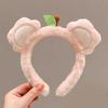 Comfortable Plush Hair Band Stylish Lovely Hair Hoop For Skin Care Bathing Nonslip Design Gentle On Skin