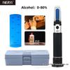 Handheld Alcohol Refractometer: Baijiu & Ethanol Measurement 0-80%.