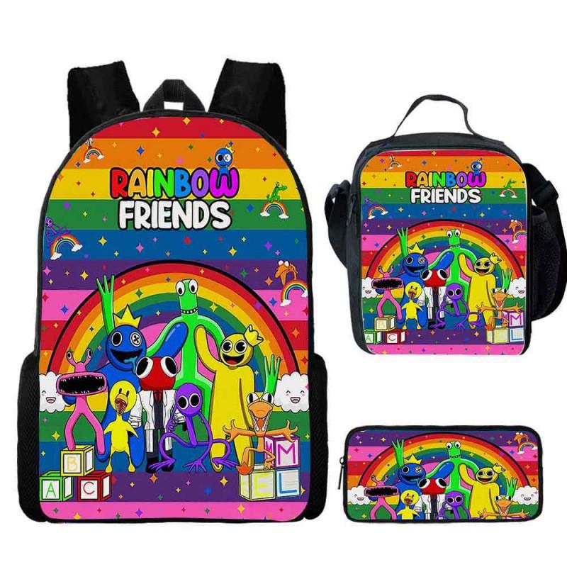 Rainbow Friends Bērnu Skolas Mugursomu Komplekts