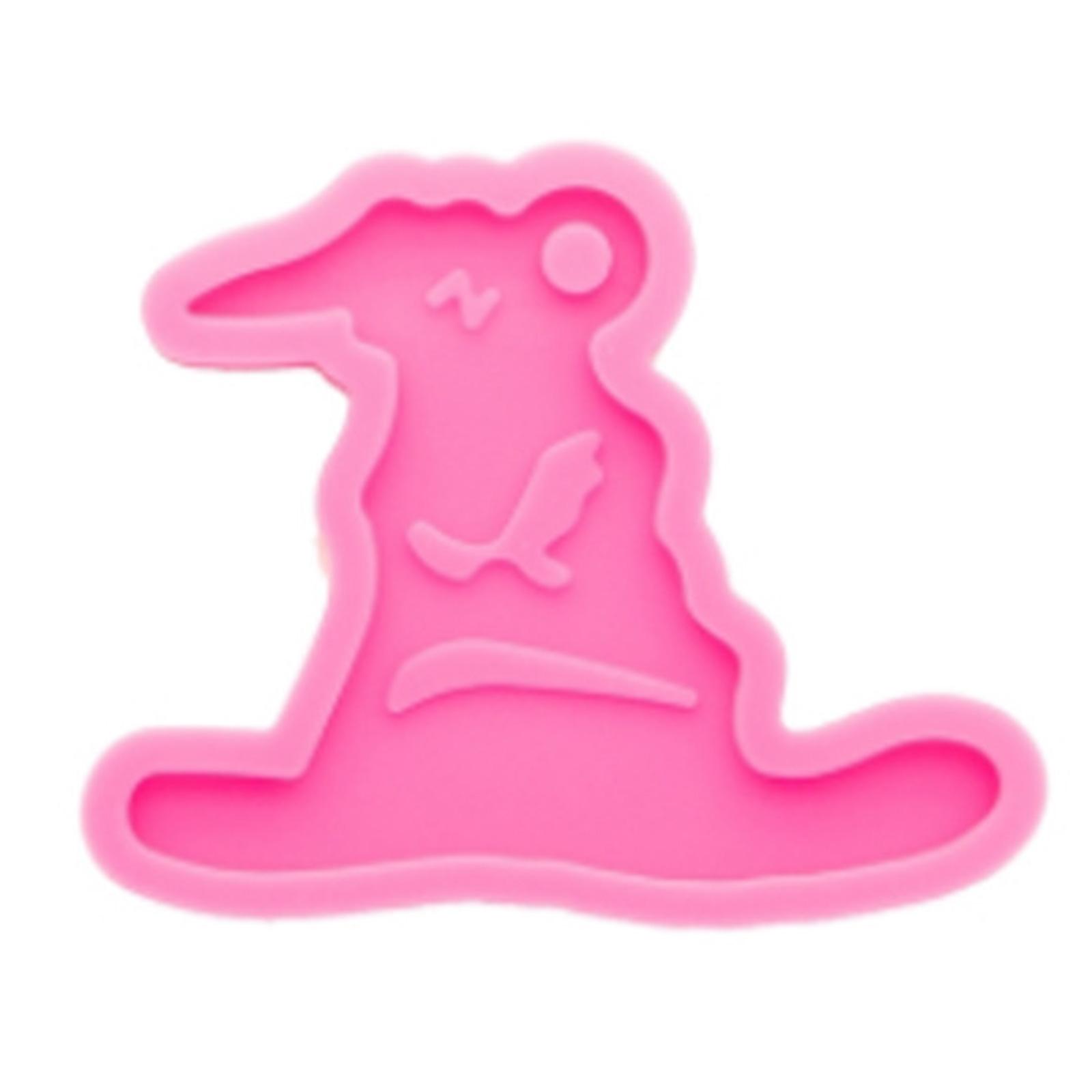 

Силиконовая форма для брелока в форме шляпы ведьмы, форма для изготовления эпоксидной смолы, украшения своими руками, форма для изготовления кулонов и ювелирных изделий для подарка на День святого Валентина розовый