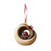 5Pcs Animal Christmas Ornament Set Acrylic Car Interior Pendant 2D Acrylic Forest Animal Decoration for Christmas Tree Home