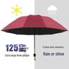 24-Rib Automatic Folding Umbrella: High-End, Large, UV Protection for All Weather