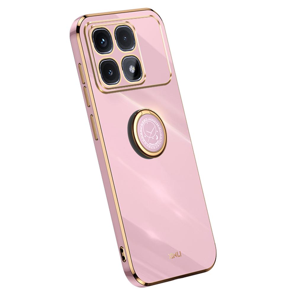 XINLI For Xiaomi Redmi K70 Ultra Case Ring Kickstand Electroplating TPU Phone Cover