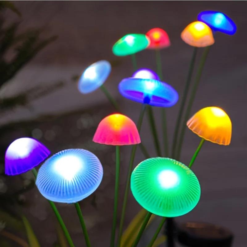Solárne LED Medúzy Hojdajúce sa Svetlá Záhradná Dekorácia Vodotesné Vonkajšie Solárne Cestné Svetlo pre Terasu Balkón Dvor Kvetinový Záhon