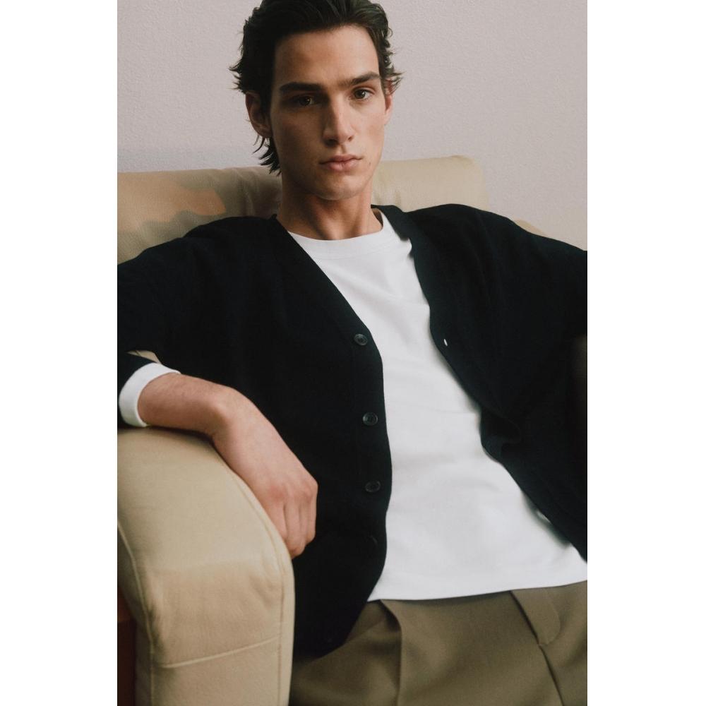 Cos Japan Merino Wool V Neck Cardigan