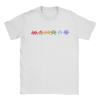 Space Invaders Pixel Art Rainbow Aliens TShirt Men Tee Shirt Round Neck Short Sleeve T Shirt Gift Idea Clothing
