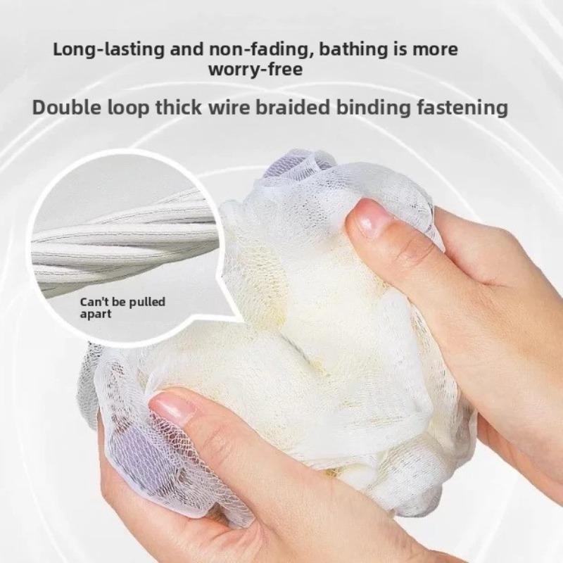 Shower Ball - Non-dispersive Sponge Bathing Towel with Large Soft Sponge for Back Massage Ultimate Bathing Tool Shower Ball